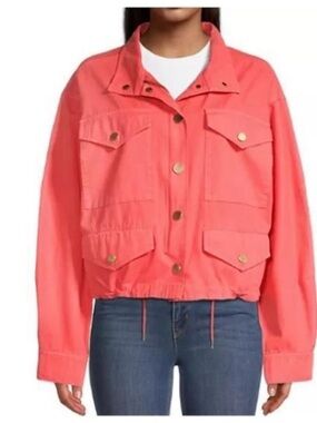 Michael Kors Cotton Canvas Anorak Jacket